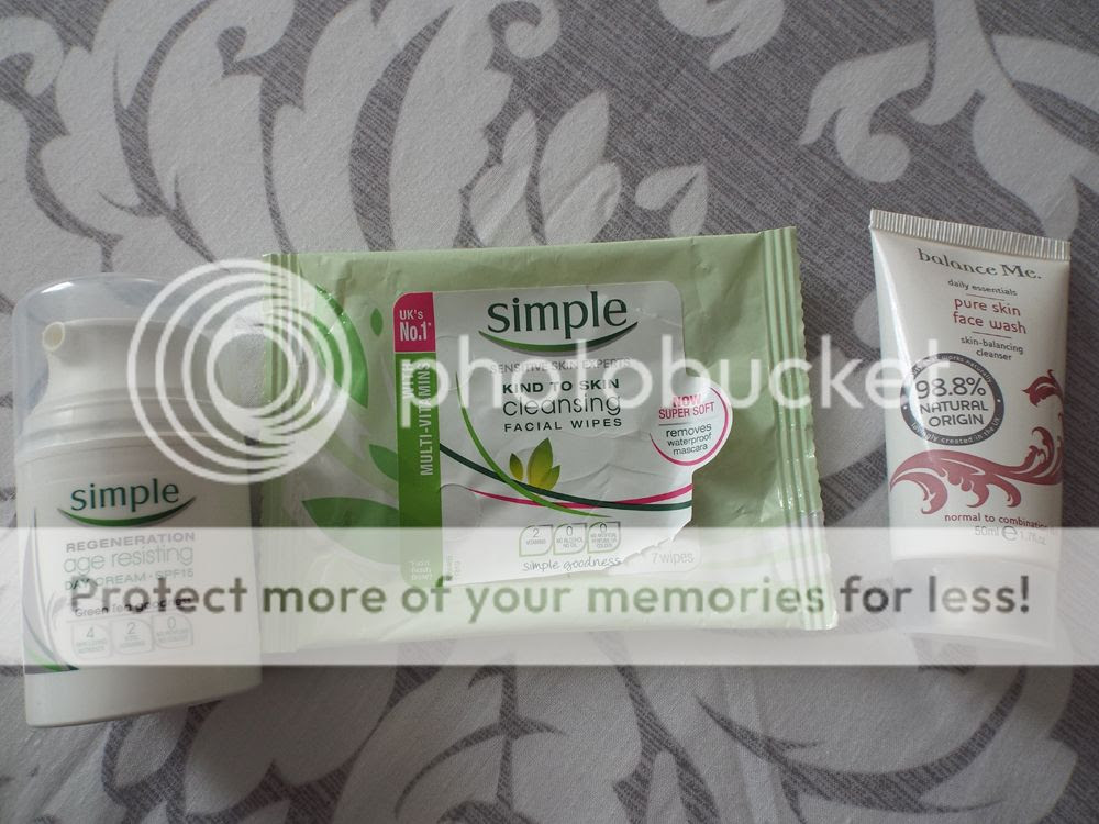 simple wipes night cream blance me cleanser