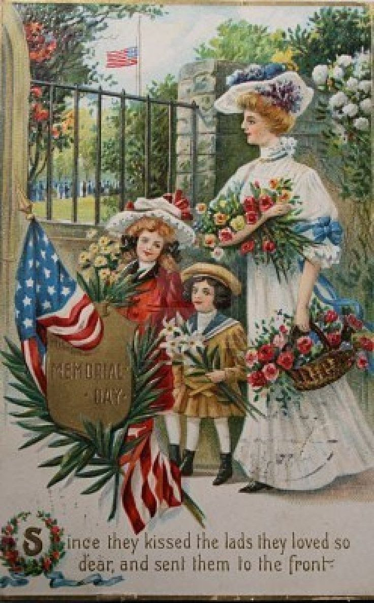 Memorial Day started after the Civil War when ladies placed flowers on the graves of soldiers from either side, knowing they were all somebody's "sons"