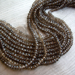 smoky quartz beads
