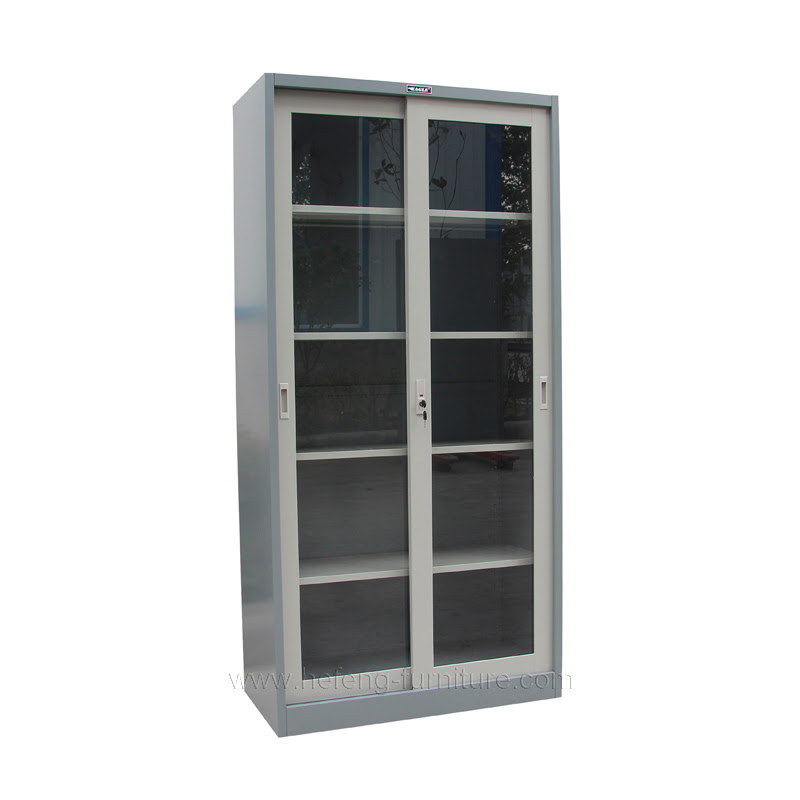 Lemari Arsip Besi Pintu Geser Kaca Hefeng Furniture Lemari Arsip Besi Pintu Geser Kaca Hefeng Furniture