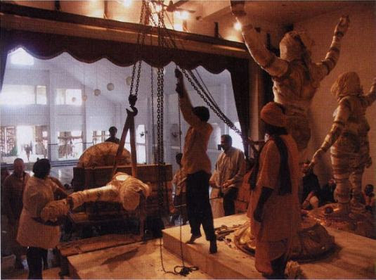 Standing the deities