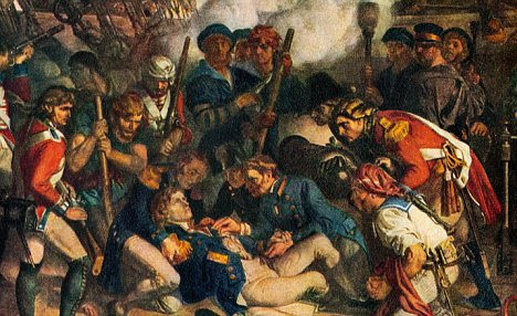 Death of a hero: The Daniel Maclise's painting of the fall of Lord Horatio Nelson at Trafalgar