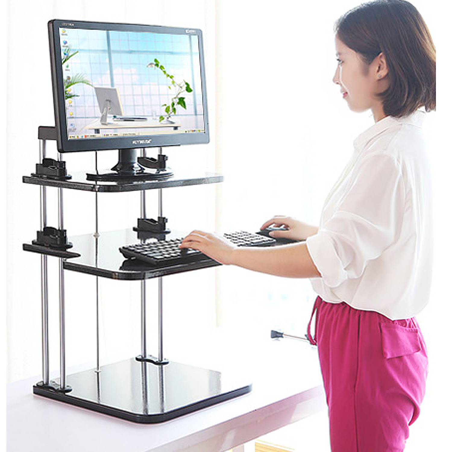 Adjustable Computer Laptop Standing Desk \/ Stand Up Desk Workstation Home Office eBay Adjustable Computer Laptop Standing Desk \/ Stand Up Desk Workstation Home Office eBay