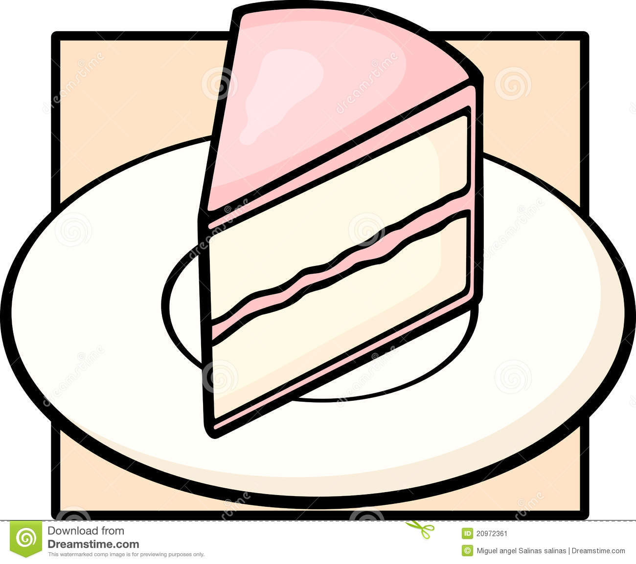 Birthday Cake Slice Clipart