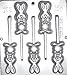 Whole Rabbit / Bunny Lollipop Chocolate Candy Mold Easter 882