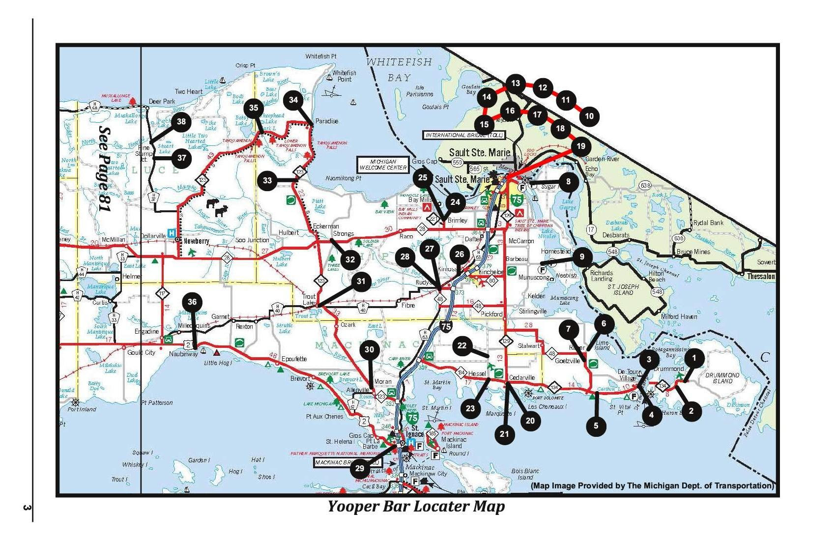 32 Map Of Upper Peninsula - Maps Database Source