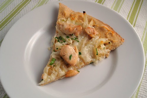 Chicken and Caramelized Onion Pizza Slice