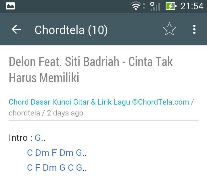 Tau Tatu Chordtela Not Angka Lagu Online