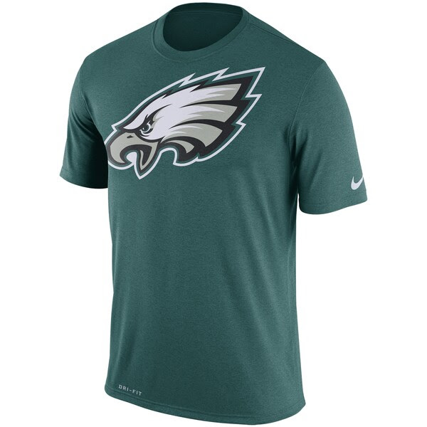 Mens Nike Midnight Green Philadelphia Eagles Legend Logo Essential 3 Performance TShirt Mens Nike Midnight Green Philadelphia Eagles Legend Logo Essential 3 Performance TShirt