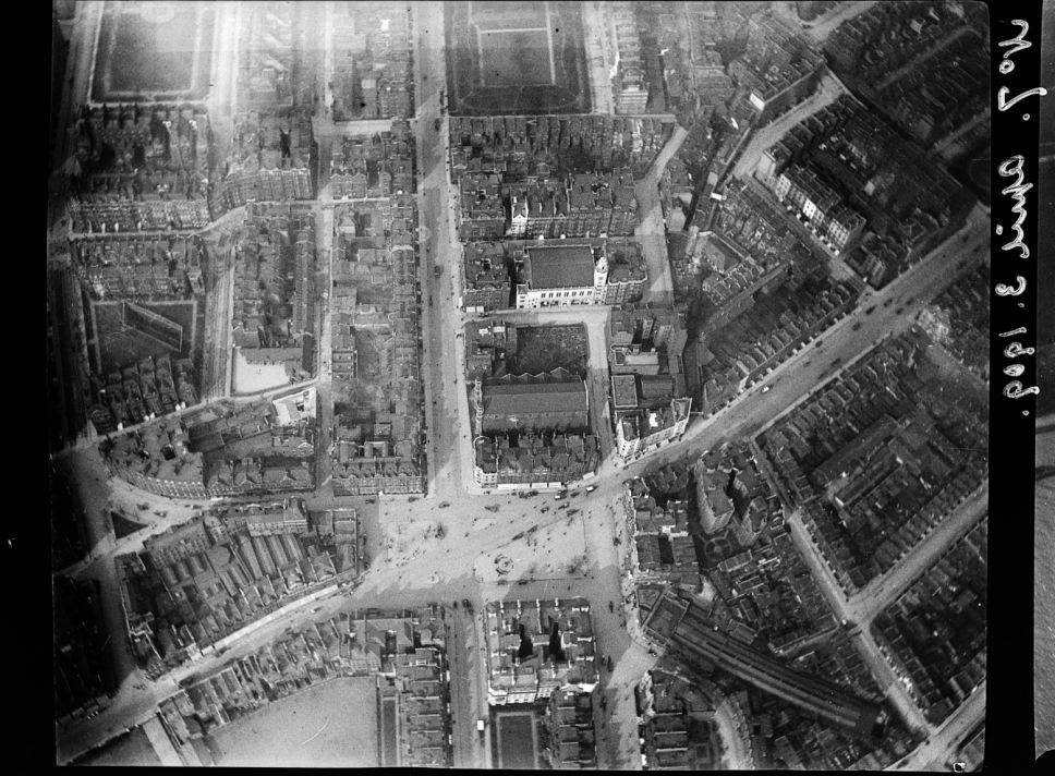 Square route: Image of Sloane Square taken on Sir Norman Lockyer's 1909 balloon journey over London