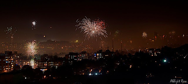 Diwali Lights and Fireworks