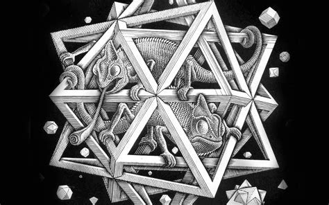 ah71 mc escher space art illust lizard bw Papers.co ah71 mc escher space art illust lizard bw Papers.co
