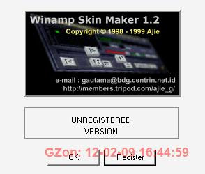 registrasi winamp skin maker