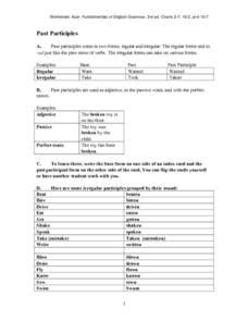 English Grammar Worksheets For Grade 10 - Example