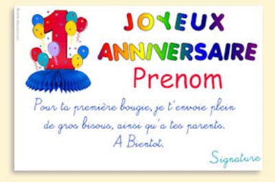 √ Téléchargement gratuit! carte d anniversaire bébé 1 an 306538-Carte d'anniversaire pour un bébé de 1 an