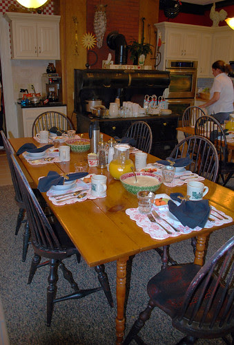 Tables Set for Breakfast