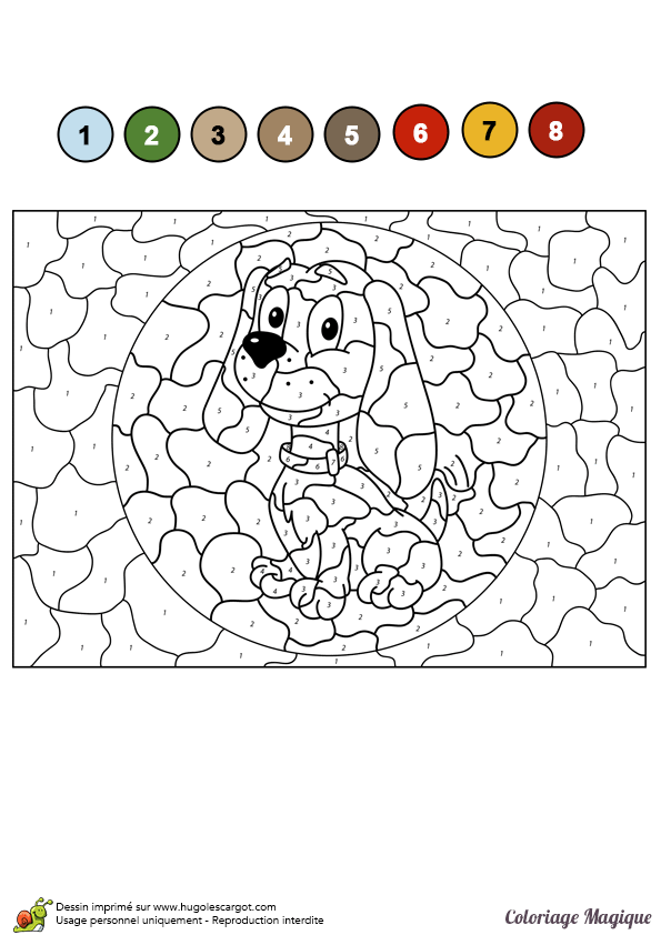 Coloriage204 coloriage magique hugo l escargot