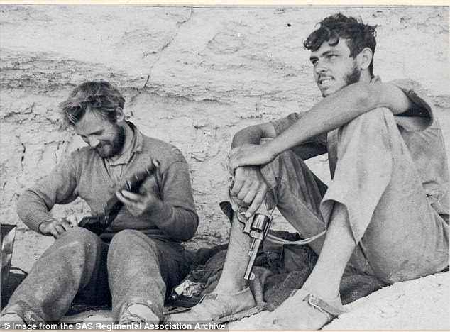 Soldiers preparing for action at a desert camp in Egypt in 1942