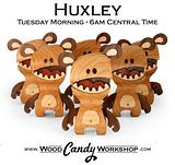 "Huxley" released!!! New wooden figure from Cameron Tiede and his 'Wood Candy Workshop'!!!