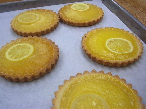 Finished tarts- out of the pan
