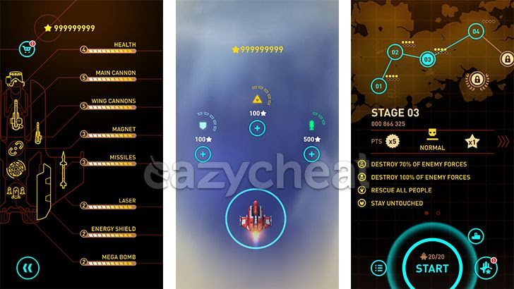 Sky Force Reloaded V1 46 Cheat Easiest Way To Cheat Android Games Eazycheat