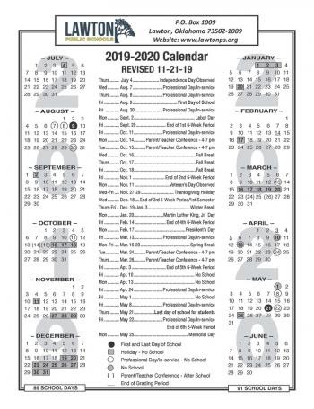 Lawton Public Schools 2021 2022 Calendar 2022 Calendar