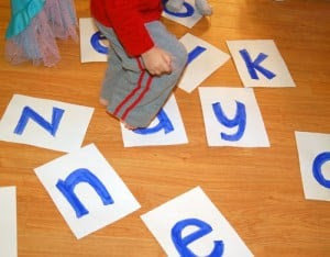 Scrambling the letters of my name Jumping on name letters