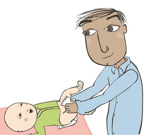 papa mudando
