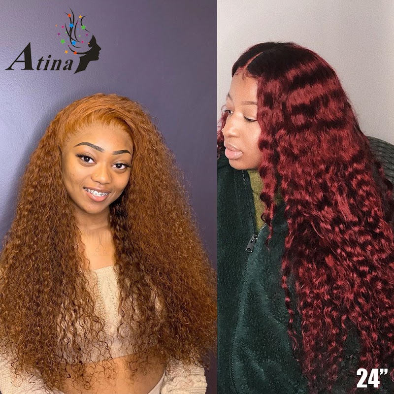atina colored lace wigs