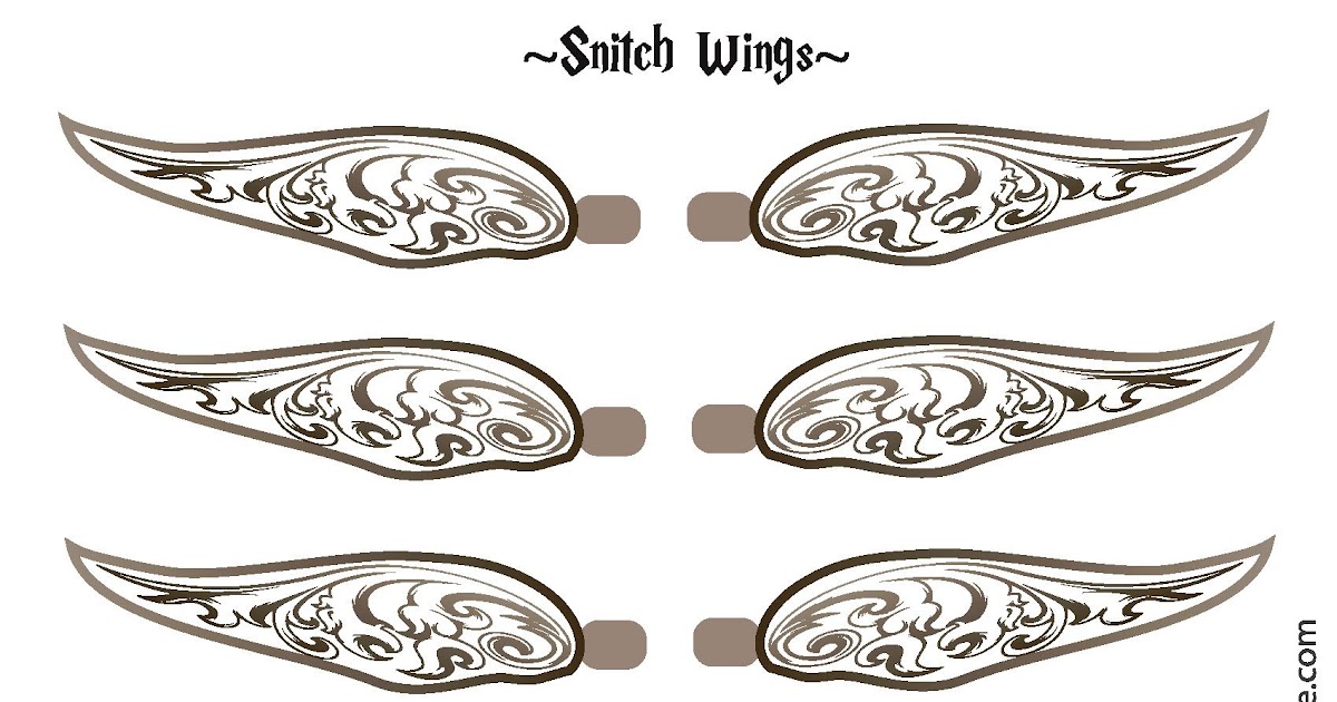Golden Snitch Wing Printable Customize and Print
