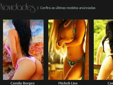Site especializado em acompanhantes de luxo, um dos preferidos dos políticos de Brasília
(Reprodução da internet)
site