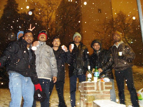 Bachelor's Party in Snow