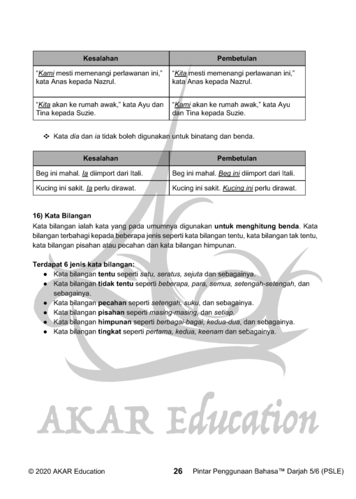 Download Gratis Gambar Pintar Penggunaan Bahasa Darjah 5 6 Psle Primary 5 6 Psle Terbaru by Cikimm.com