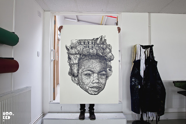 Artist Gaia Print Studio Visit in London