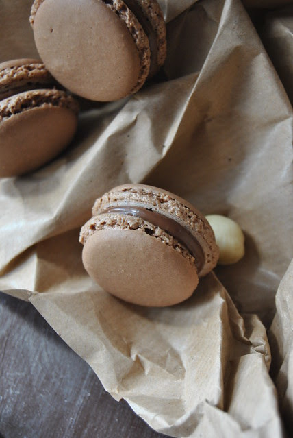 Chocolate Hazelnut Macarons