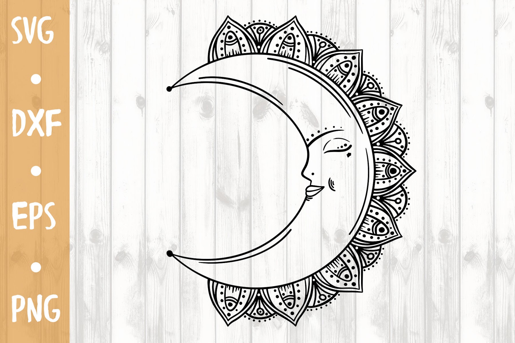 Download 237 Mandala Half Moon Svg Svg Bundles