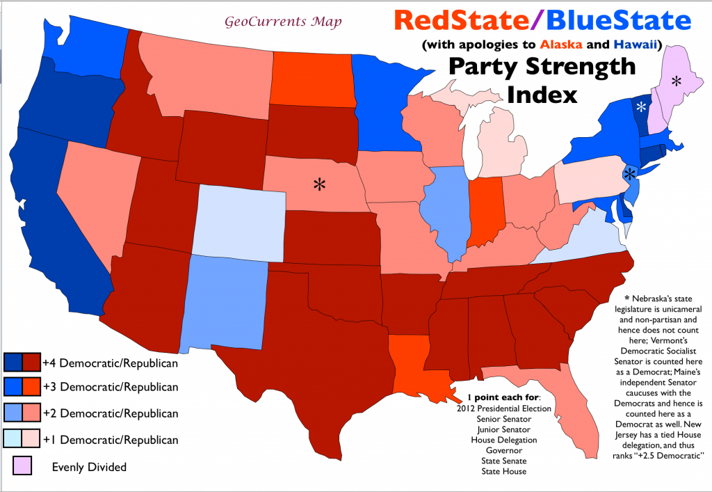 Political Party Map Of America United States Map