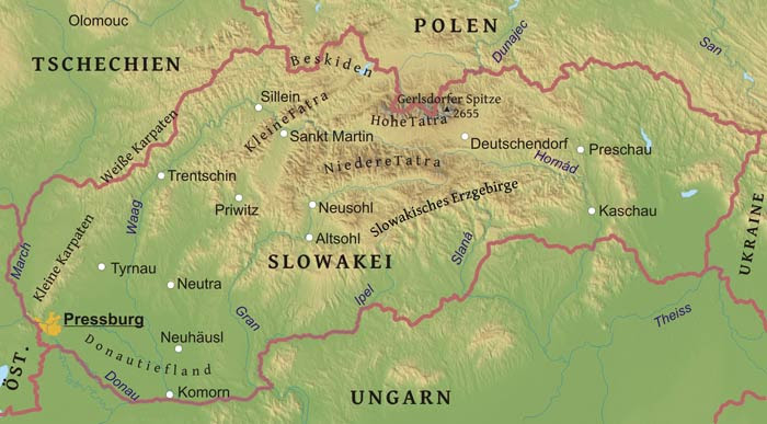 Hohe Tatra Karte | Karte