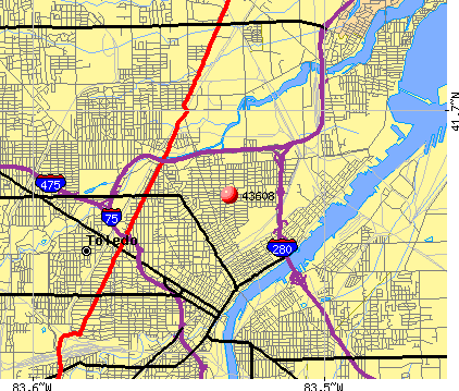 Toledo Ohio Zip Code Map - Maps For You