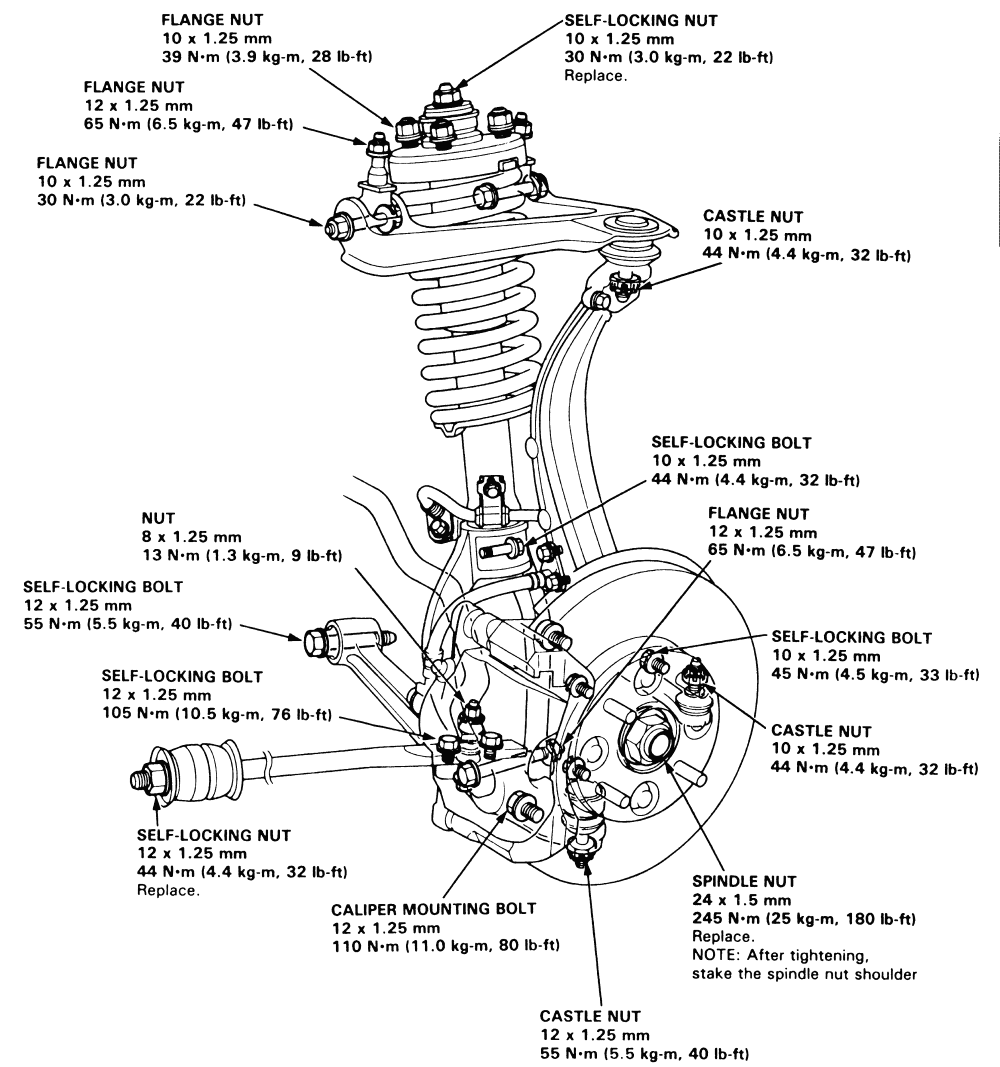 Honda Crv Rear Suspension Diagram