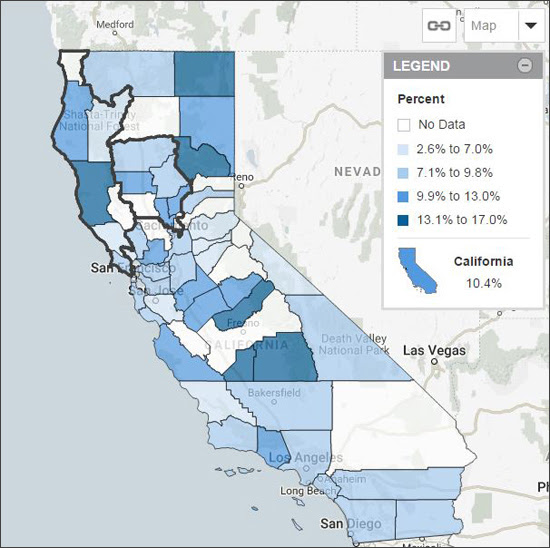 California State Assembly District Map