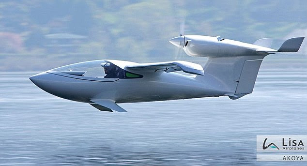One if by land, two if by sea... the LISA Akoya plane can take to the seas ... and even snow