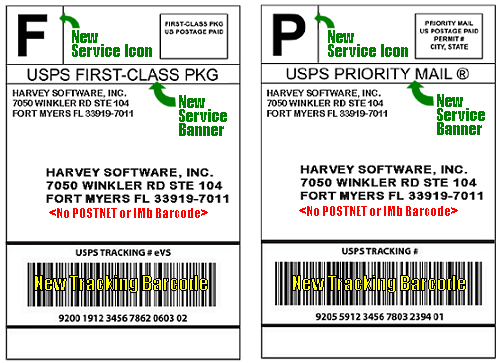 New USPS Package Labels and IMpb Examples