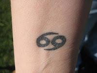 Cancer Zodiac Sign Tattoo Small