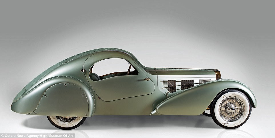 Aerodynamic: Bugatti is known today for its thunderous Veyron, but has been producing stunning designs for a while, as this 1935 Aerolithe shows