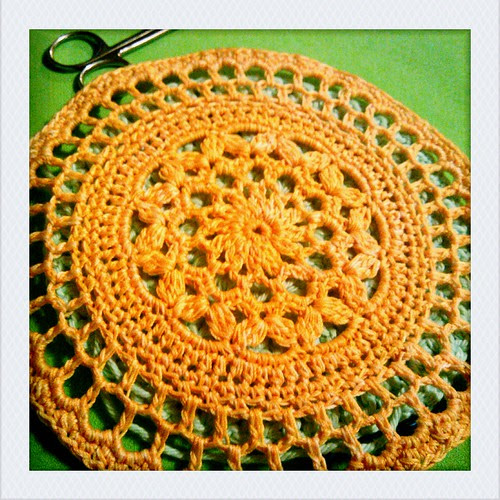 potholder in progress
