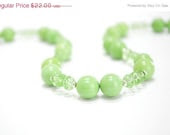 CIJ SALE Lime Green Necklace,Green Apple Granny Smith, Bright Neon 80s Spring Fashion, Fresh Grass,Gift Under 25 - CCARIA CIJ SALE Lime Green Necklace,Green Apple Granny Smith, Bright Neon 80s Spring Fashion, Fresh Grass,Gift Under 25 - CCARIA