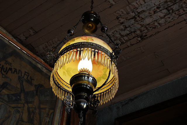 Chandelier at Bird Cage Theater
