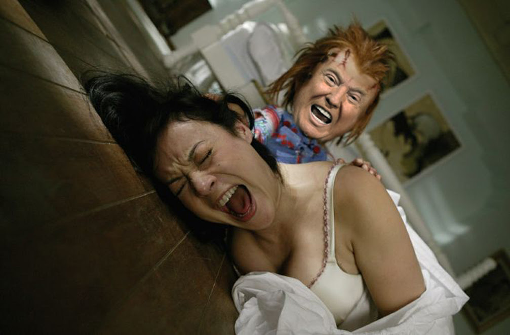 Photoshop Design (Design #7361926) submitted to Photoshop Donald Trump into famous horror movie scenes (Closed)