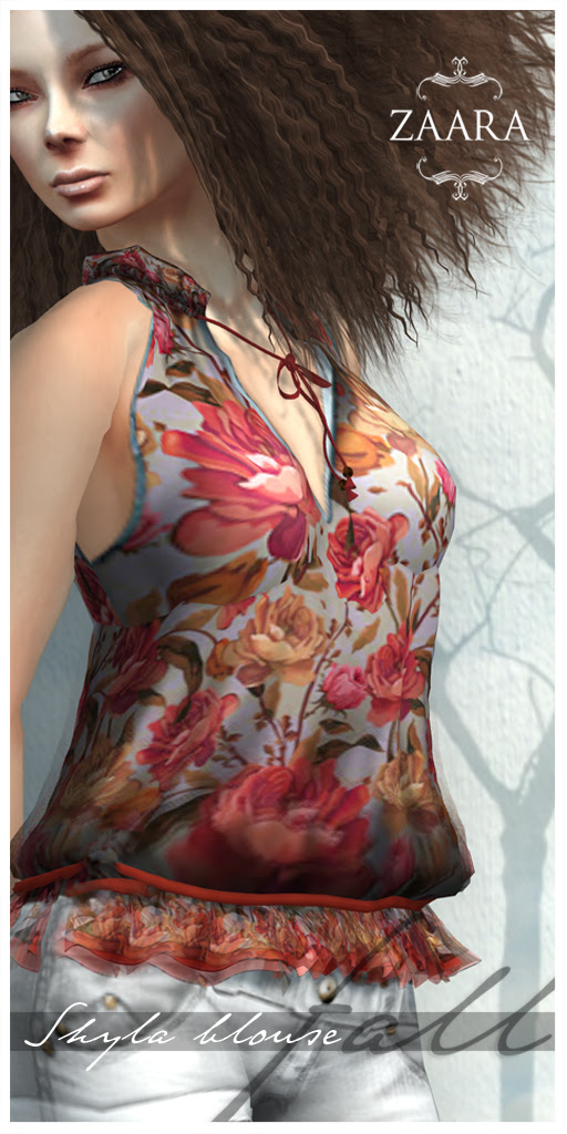 Zaara : Shyla Blouse printed edition ad